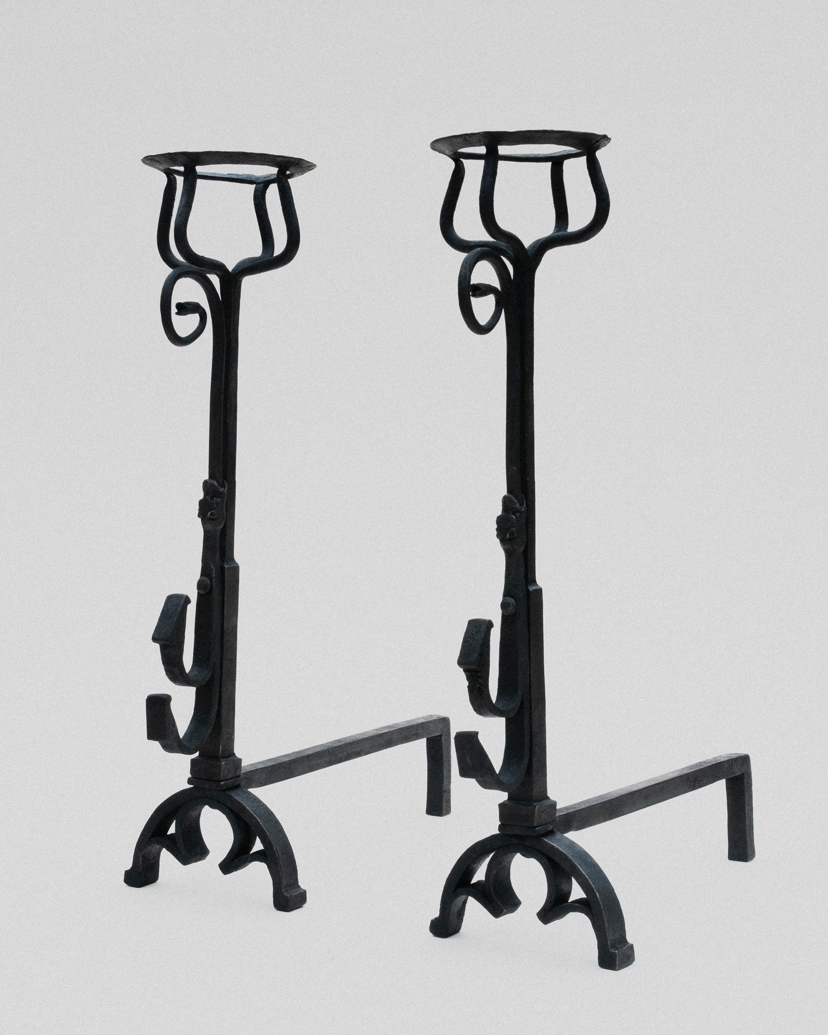 Gothic Andirons